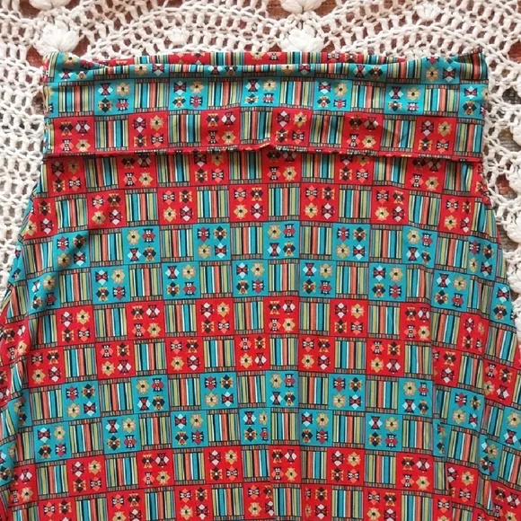 Colorful Geometric Print Women's Skirt - Picture 3 of 7